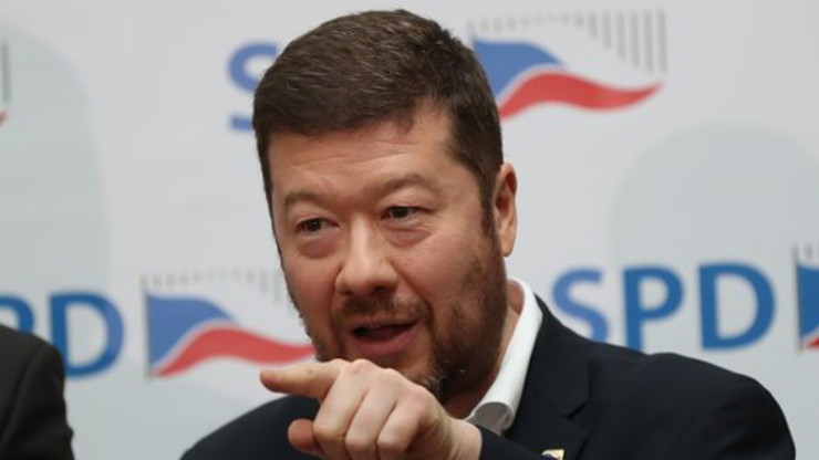 Předseda SPD Tomio Okamura.