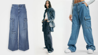 Džínový trend podzimu 2023: Širokánské nohavice baggy jeans se nosí s balerínami, jehlami i klasikou v podobě tenisek