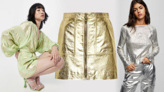 Oslnivý trend podzimu 2023: Metalická móda čerpá z barev drahých kovů, ale i pastelových odstínů