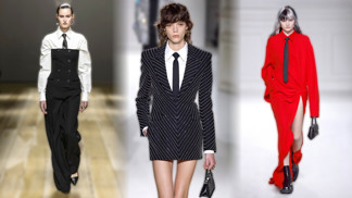 Trend podzimu 2023: Kravata. Maskulinní prvek bude jedničkou mezi dámskými módními doplňky