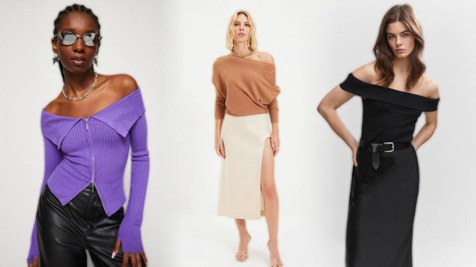 Odhalená ramena jako podzimní módní trend: Ukažte ta svá v novém topu či ve svetru z vaší skříně