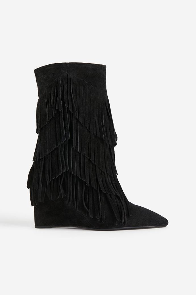 Kotníčkové boty na klínovém podpatku H&M Premium,  4 490 Kč