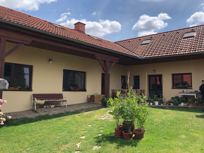 Chalupa Ivo Šmoldase, kde jsme natáčeli rozhovor.