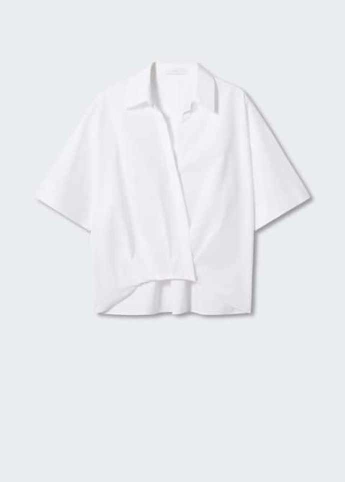 Zkrácená košile s překříženým dezénem. Mango, 899 Kč