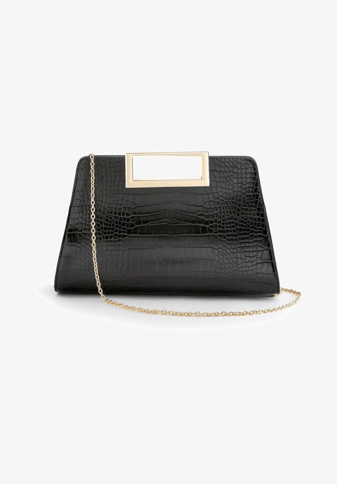 Hranatá kabelka s kovovým madlem, Next, 985 Kč.