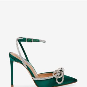 Zelené lodičky se štrasem, Steve Madden, 3 199 Kč.