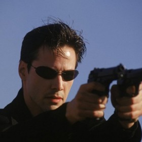 Keanu Reeves v Matrixu.