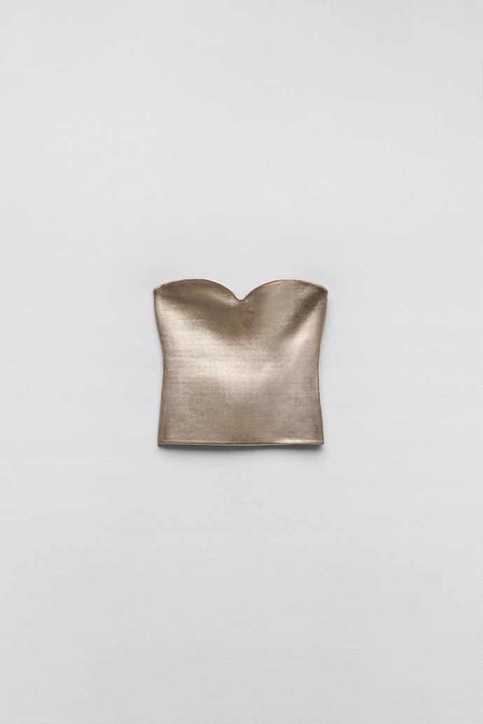 Úpletový top. Zara, 549 Kč