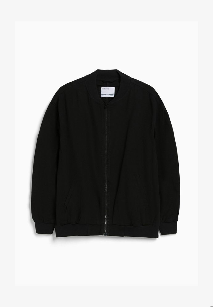 Široký mikinový bomber, Bershka, 999 Kč.