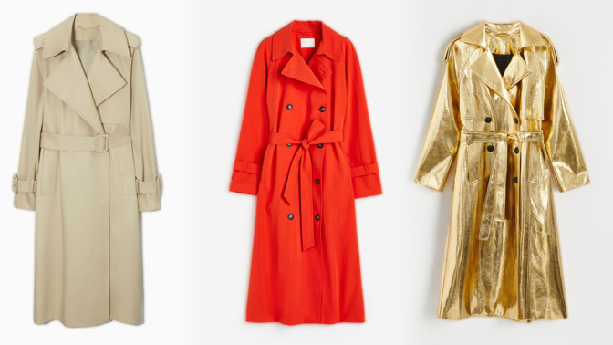 Trenčkoty na podzim 2023: Nezbytná součást šatníku letos ve zlaté, rudé i různých délkách