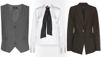 Ženské podzimní trendy v pánském stylu: Šmrnc outfitům dodají vestičky, košile i kravaty od 299 Kč