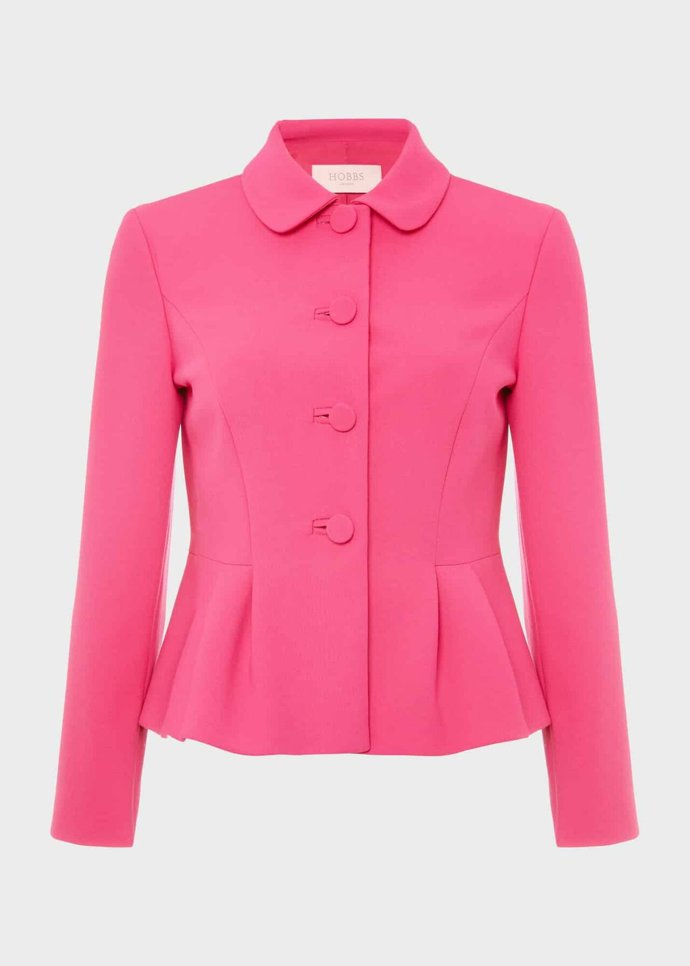 Sako s límečkem a peplum prvky, Hobbs, 5 490 Kč.