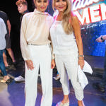 Herečky Ivana Jirešová a Yvetta Blanarovičová se na tiskovou konferenci sladily do bílé barvy.