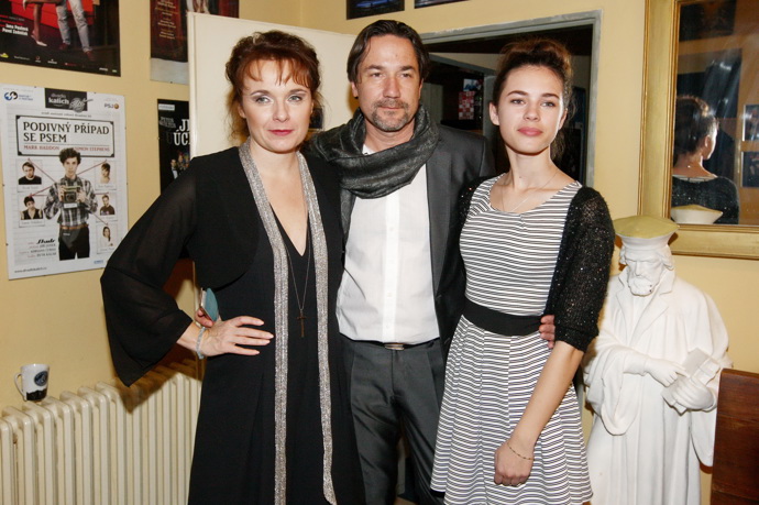 Barbora Munzarová, její nový partner Martin Trnavský a dcera Anna Dvořáková na archivním snímku.