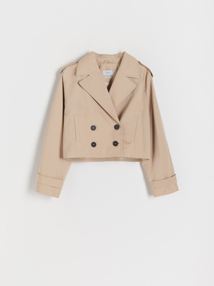 Crop trenčkot, Reserved, 1 399 Kč.