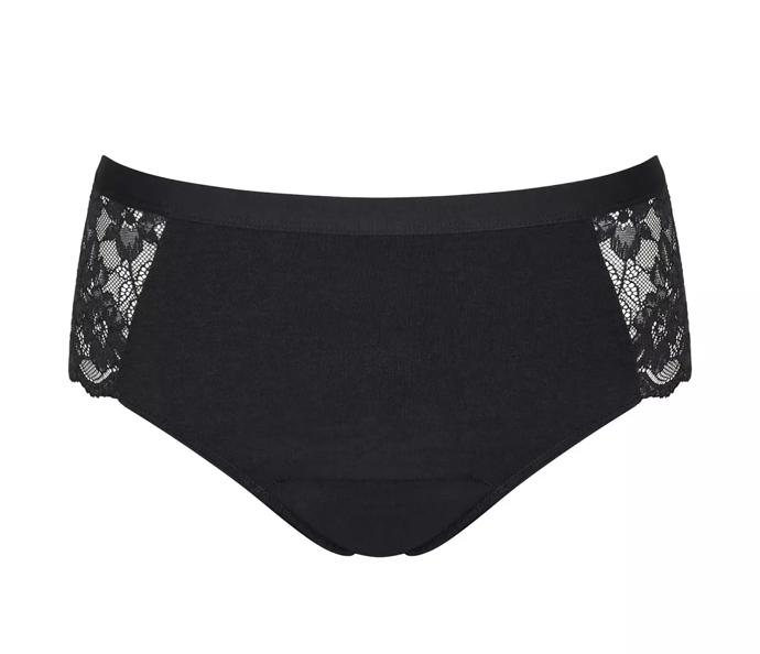 Funkční prádlo najdete také u značky Triumph. Menstruační kalhotky s nízkým stupněm absorbce můžete používat i v období klimakteria.