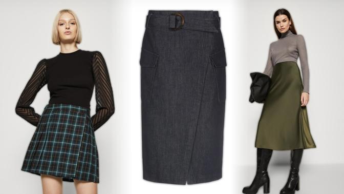 30 podzimních sukní pod 1000 Kč pro každou postavu: Plisované midi pro bujnější tvary, mini pro ženy, které chtějí ukázat nohy