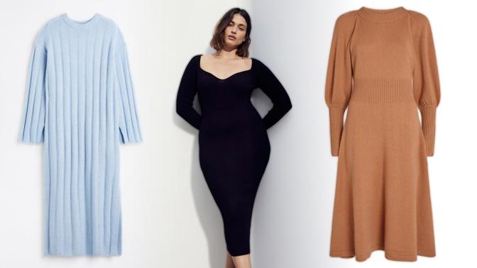 Hit podzimu: Pletené a mikinové šaty. Volnější skryjí nedostatky, vypasové vytvarují postavu