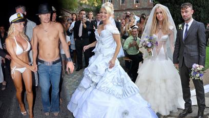 FOTO: Bizarní svatební šaty celebrit.