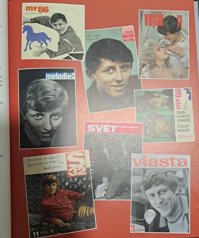 Václav Neckář v 60., 70. a 80. letech plnil obálky nejznámějších tuzemských časopisů. 