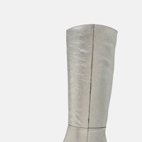 Metalické kozačky s extravagantním podpatkem, Ángel Alarcón, 4 790 Kč