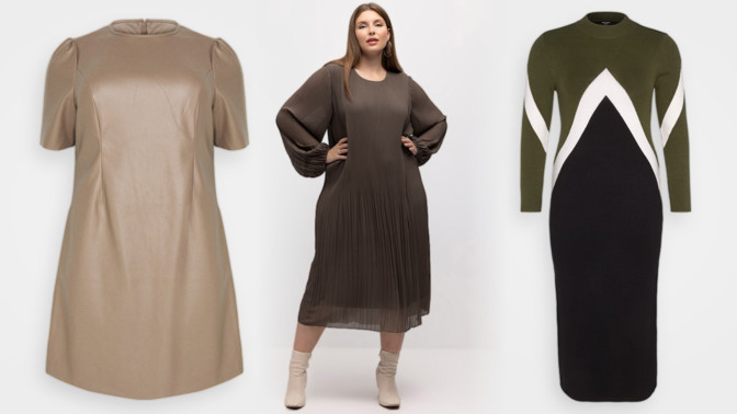 33 nejlepších podzimních šatů, které budou slušet i silnějším postavám