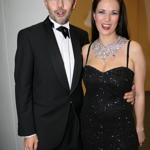 Moderátorská dvojice Marek Eben a Tereza Kostková.