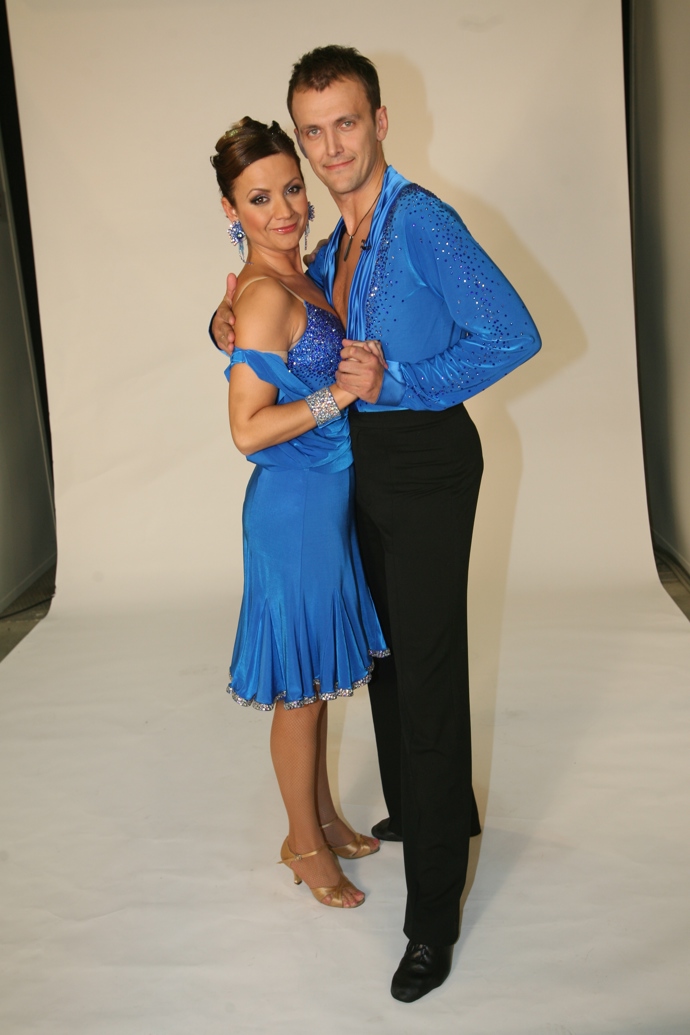 Jolana Voldánová se svým tanečním partnerem Janem Tománkem. 