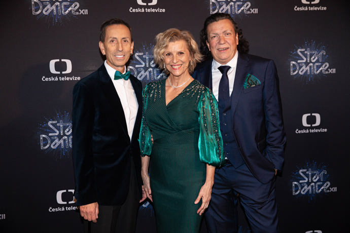Letošní kompletní porota StarDance, Richard Genzer, Tatiana Drexler a Zdeněk Chlopčík.