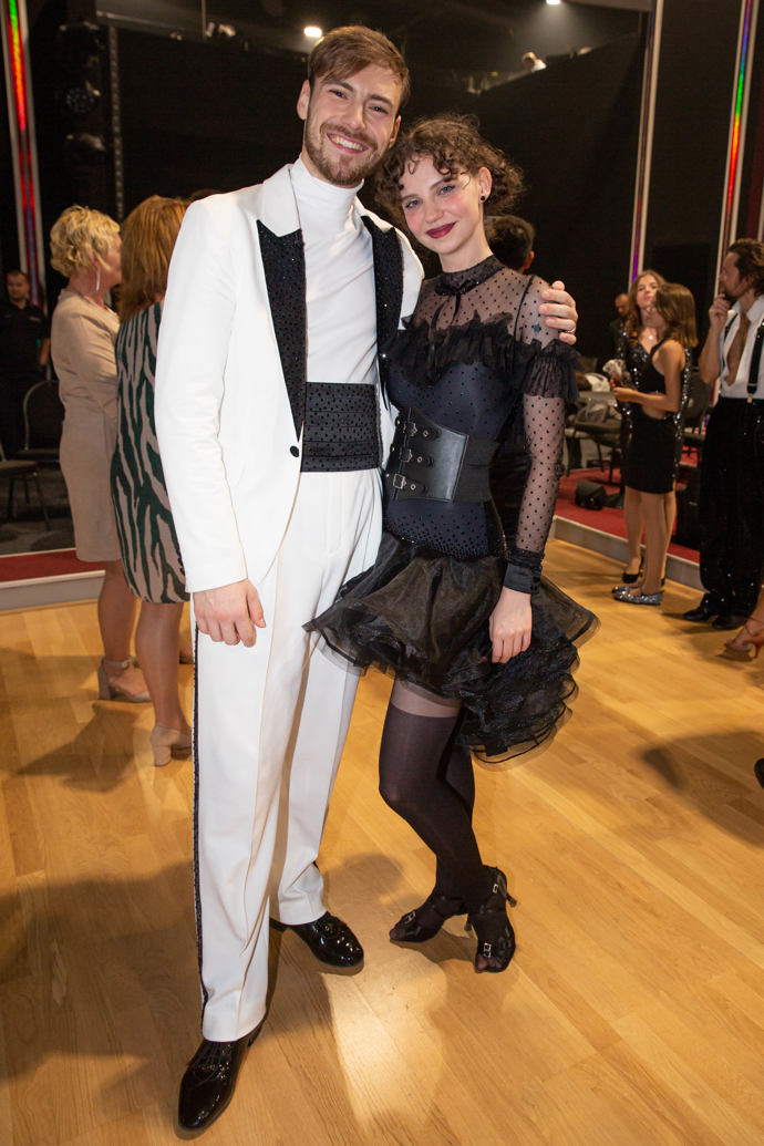 Darija Pavlovičová a Dominik Vodička po prvním přímém přenosu.