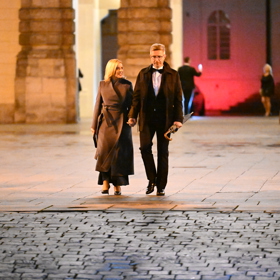 Danuše Nerudová dorazila na ceremoniál předávání státních vyznamenání po boku manžela.