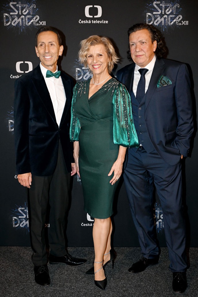 Porota se sladila do smaragdově zelené. Zleva: Zdeněk Chlopčík, Tatiana Drexler a Richard Genzer.