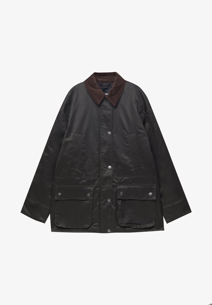 Parka s límečkem, Pull & Bear, 1 799 Kč