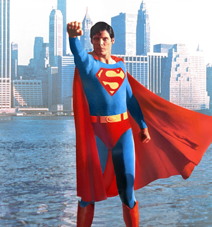 Willův otec Christopher Reeve ve své nejslavnější roli Supermana, kterého ztvárnil v osmdesátých letech.