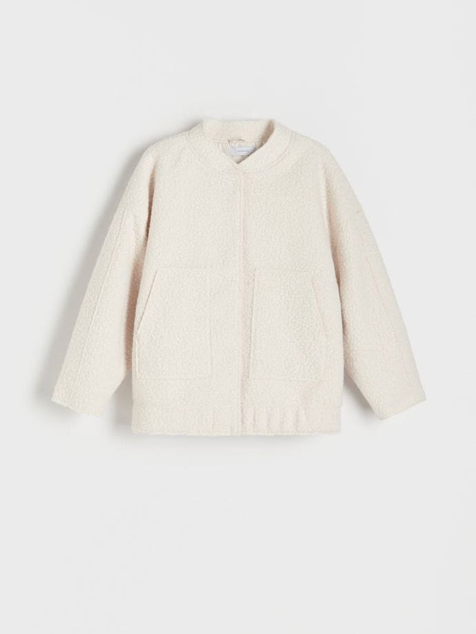 Bomber imitující kožešinu s nízkým vlasem, Reserved,  1 399 Kč