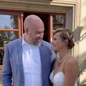 Šéfkuchař Ondřej Slanina se svou manželkou Veronikou.