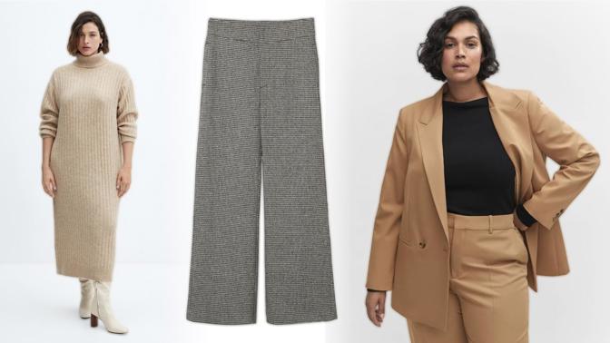 Tipy pro plus size, jak nosit šaty, vestu nebo kalhotový kostým, aktuální trendy podzimu