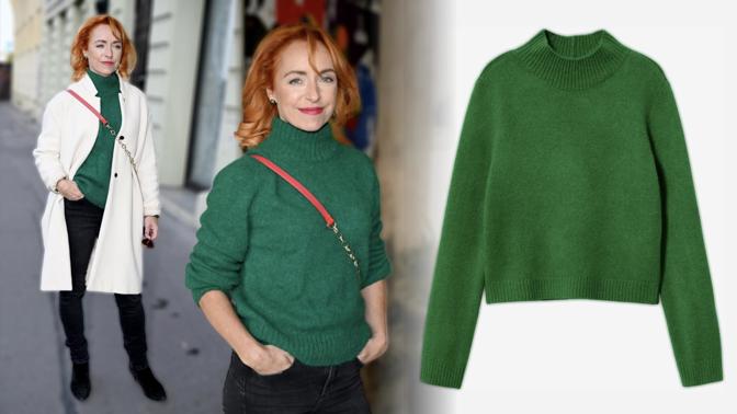 Styl podle Tatiany Dykové: Vedle nové barvy vlasů zazářila také v trendy zeleném svetříku