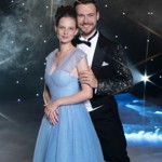 Mladá herečka Darija Pavlovičová se svým tanečním partnerem Dominikem Vodičkou.