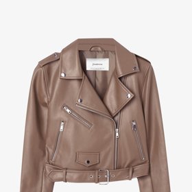 Koženková bunda, Stradivarius, 799 Kč