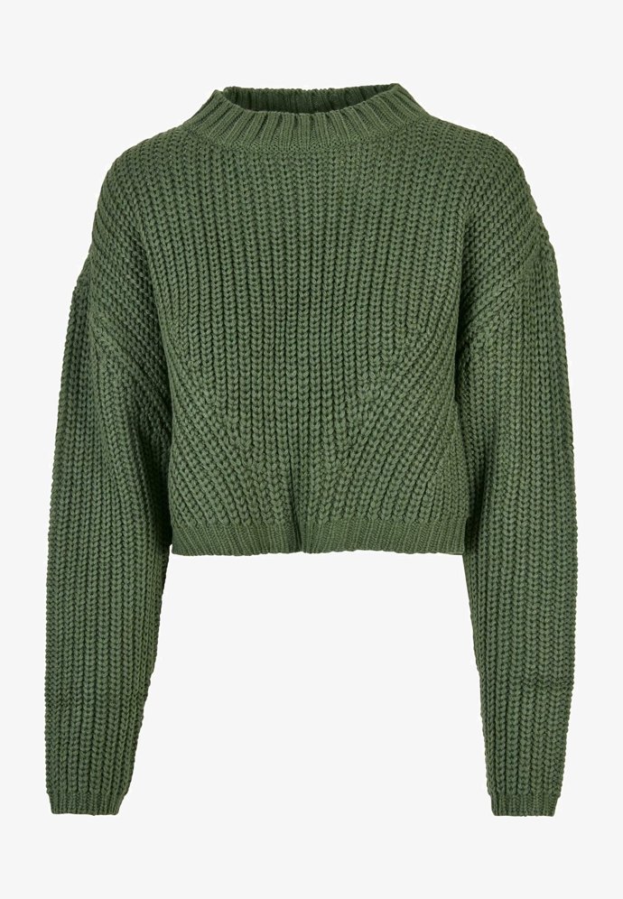 Zkrácený olivový svetřík, Urban Classics, 890 Kč