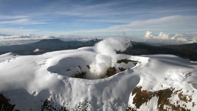 sopka Nevado del Ruiz