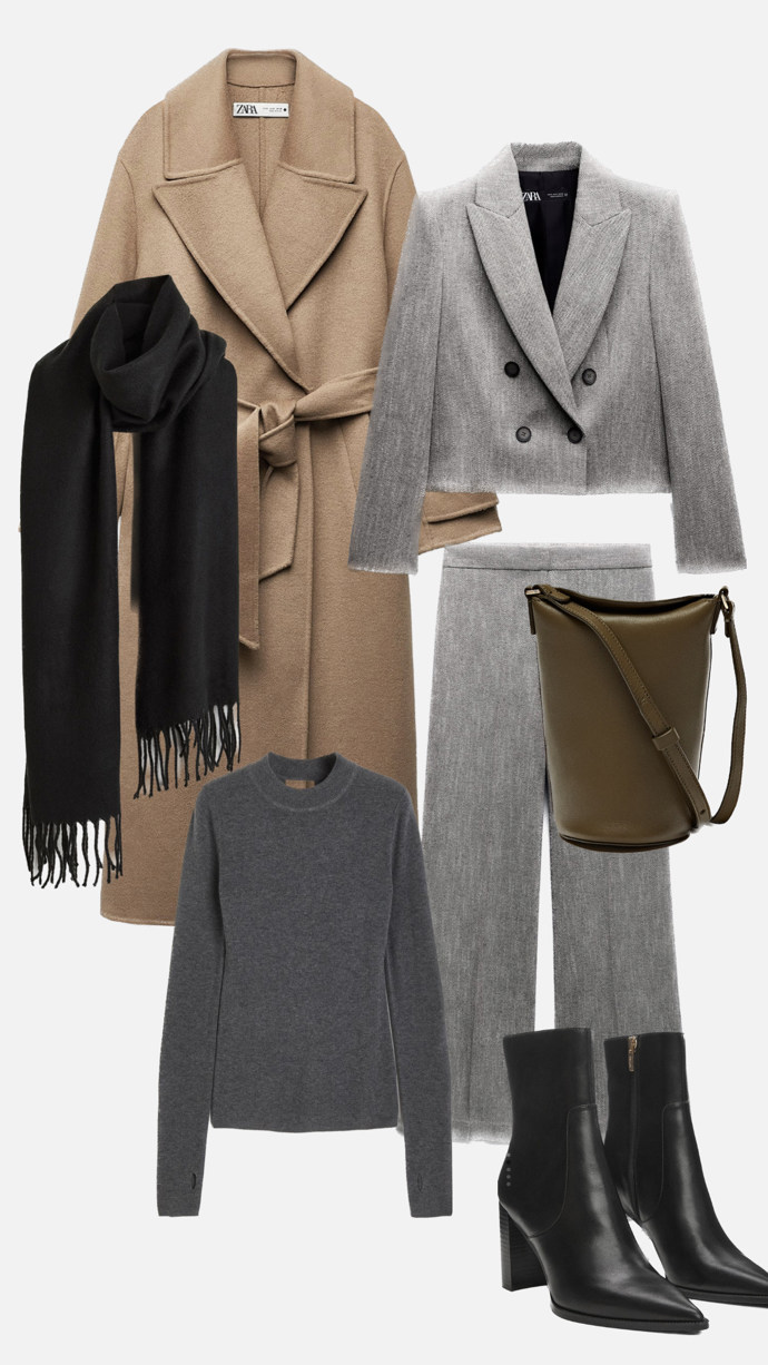 V druhém outfitu, sestaveném stylistkou Nikolou Markovou, najdete sako jako střední vrstvu. 