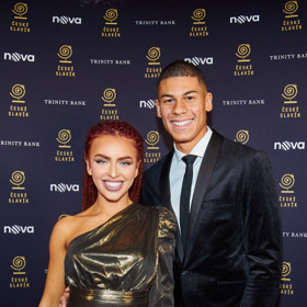 Rachel Karnížová s partnerem Claudem Lhoteckým.