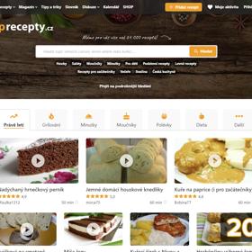 Současná podoba webu Toprecepty.cz. Jak se vám líbí?