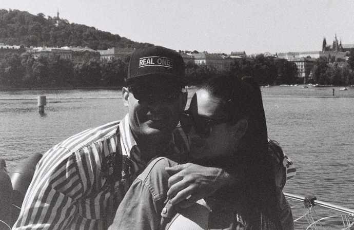 Zamilovaný pár Besky a Adam Vacula si užil také léto v Praze.