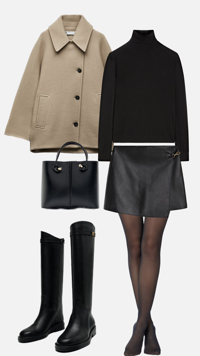 3 minuty stylu, vrstvení s kabátkem