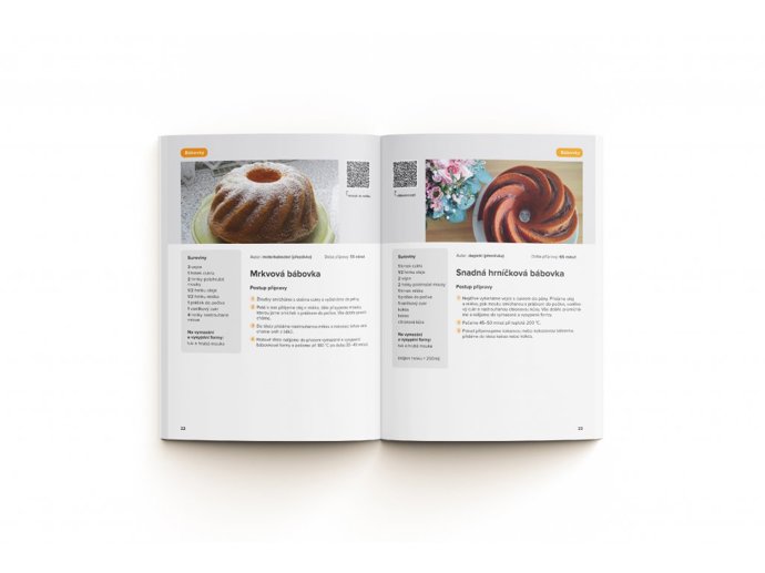 Titul Naše moučníky obsahuje rekordních 14 receptů na bábovku.