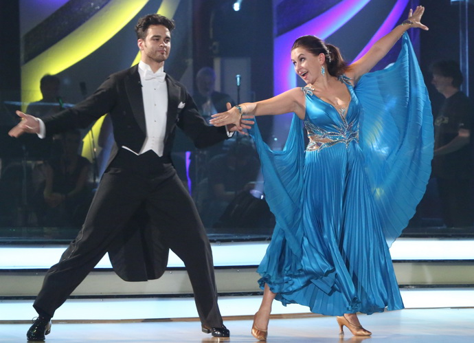 StarDance 2012, Dana Morávková a Jiří Hein. Herečce bylo tenkrát 41 let.