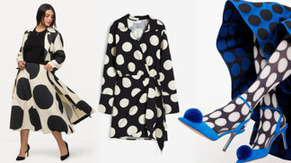 Puntíky v zimě: Ženy, které chtějí být vidět, je unosí na sukni i šatech, minimalistky na kabelce či botách